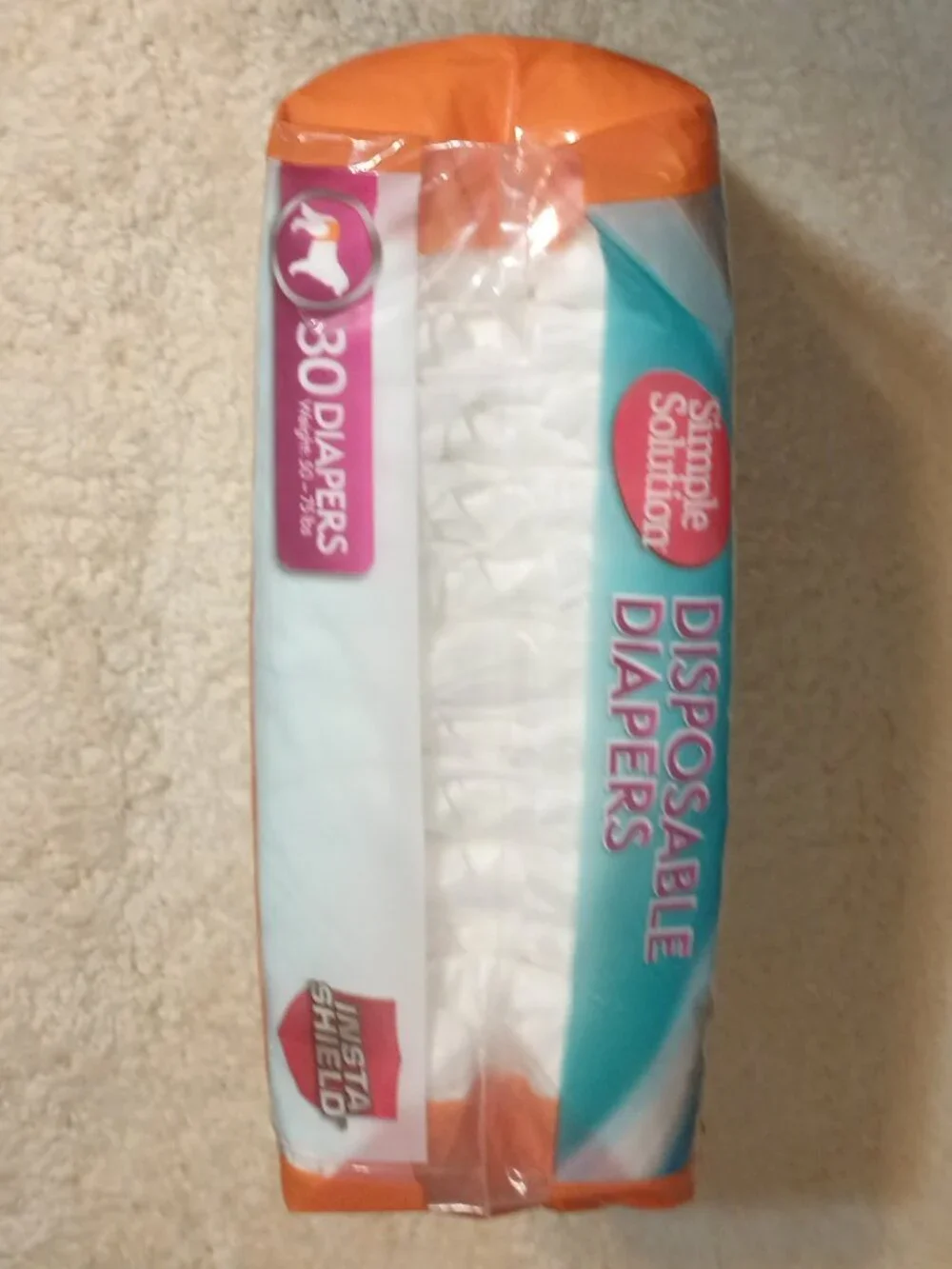 *NIP* Simple Solution Disposable Female Dog Diapers, L/XL 18